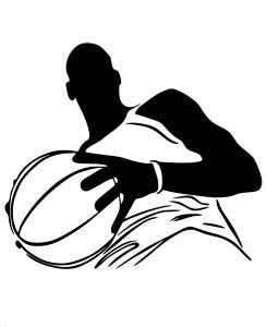 Nirantara Enterprises 91 cm Basketball Player Sticker For Water Proof ...