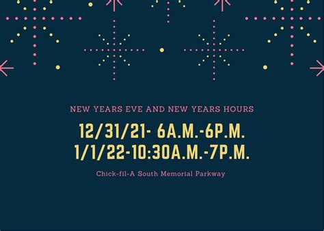 Our New Years Eve and... - Chick-fil-A South Memorial Parkway | Facebook