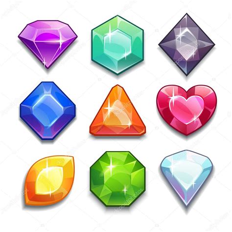 Cartoon vector gems Stock Vector Image by ©lilu330 #59946825