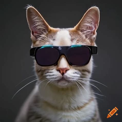 Ragdoll cat wearing sunglasses on Craiyon