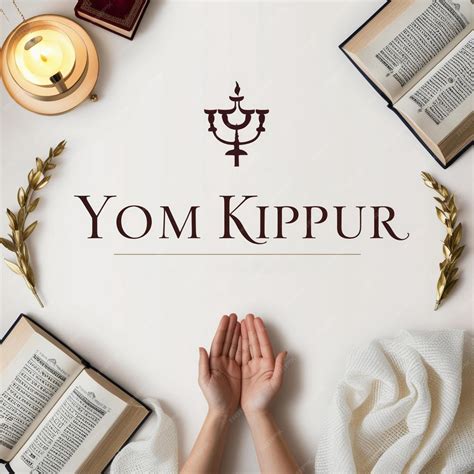 Elegant Yom Kippur greeting card design template | Premium AI-generated ...