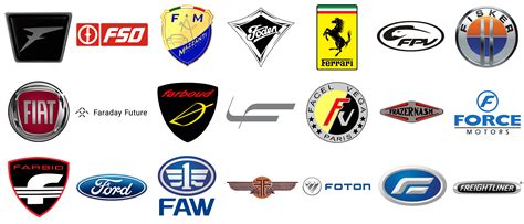 Car brands and logos that start with F