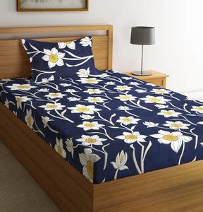 Fashion String 144 TC Microfiber Single Floral Flat Bedsheet - Buy ...