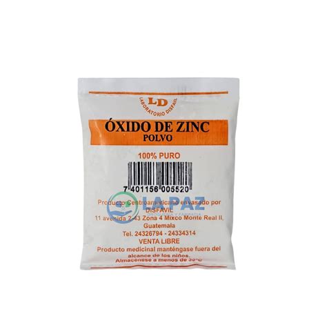 Oxido de Zinc – Droguería y Farmacia La Paz