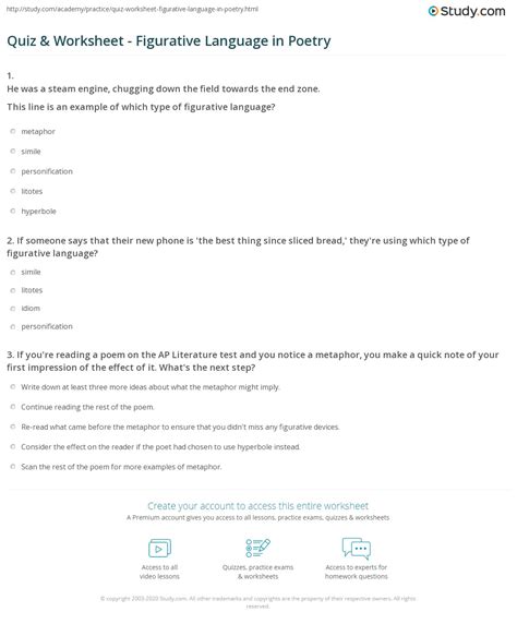 Poetry With Figurative Language