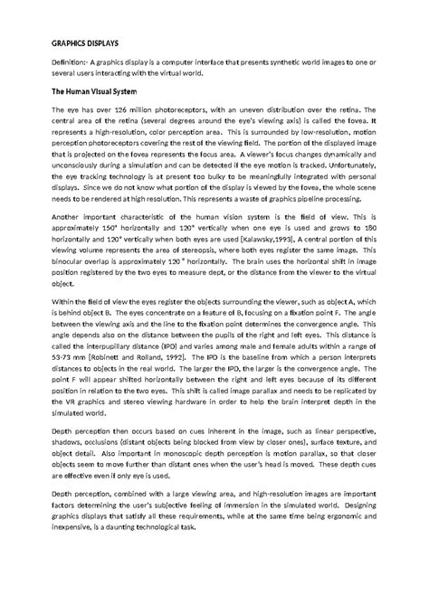 Graphics Displays - This is for ar/vr/xr/mr - GRAPHICS DISPLAYS ...