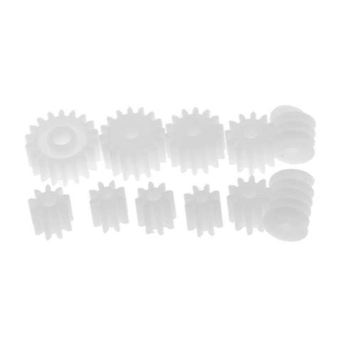 11pcs Plastic Assorted Gears Worm Kits for Kids Toys DIY Robot RC Car ...