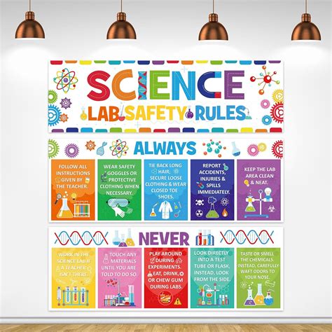 Lab Safety Posters Science Lab Safety Rules Poster | Teaching