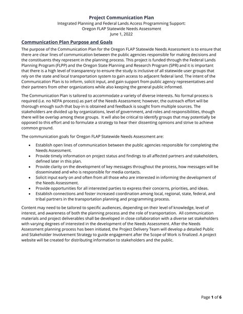 Communication Plan Example 的图像结果