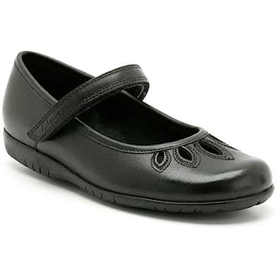 Buy Clarks Girl's Skye Jump Inf Black Leather Clogs and Mules - 11.5 ...