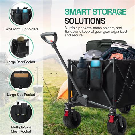 TerrainG0 Foldable Beach Wagon Cart- Interchangeable All India | Ubuy