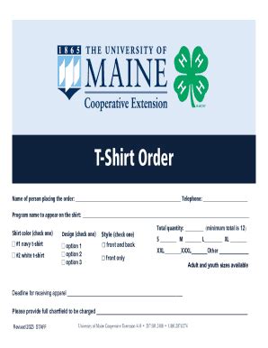 Fillable Online extension umaine 4-H Templates - Plugged In: For UMaine ...