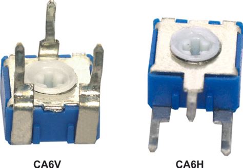 Trimmpotentiometer ACP der Serie CA6, CA6V-100, CA6V-250, CA6V-500, CA6V-1K, CA6V-2K5, CA6V-5K |DE|