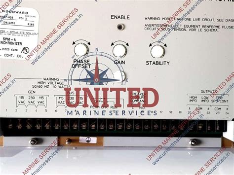 WOODWARD SPM-A SYNCHRONIZER MODULE 9907-028 REV D | United Marine Services
