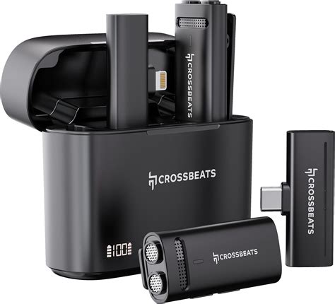 CrossBeats Clip M01 Wireless Mic for YouTube Video Recording| Vlogging ...