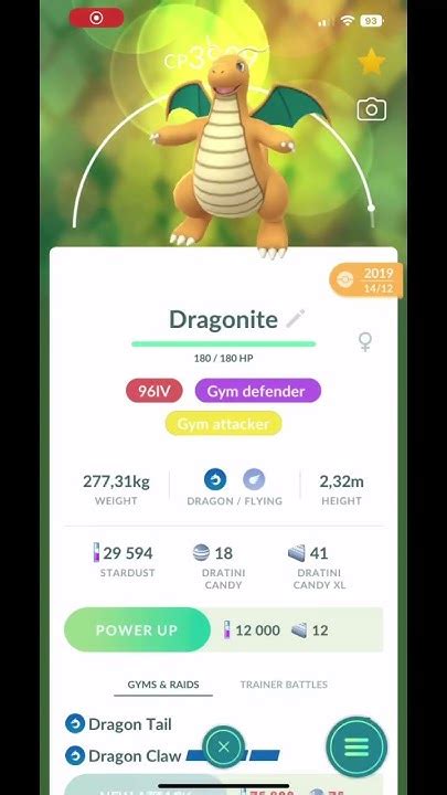 Best moveset for gym attack Dragonite - YouTube