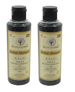 Buy Khadi Natural Amla Reetha Shikakai Shampoo 210ml - Herbal Hair ...