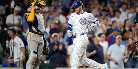 Ian Happ homers, 6 Cubs pitchers cobble together 3-1 win over Brewers