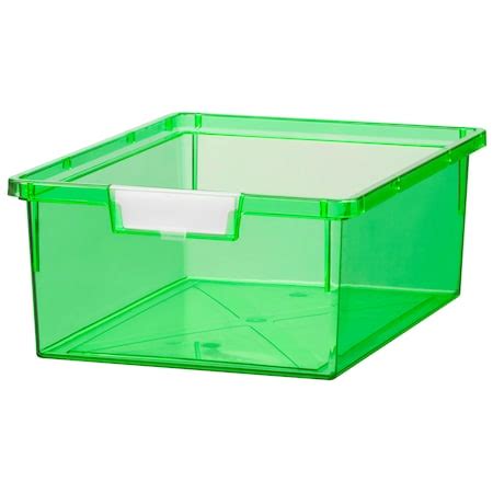 Storsystem Bin, Tray, Tote, Neon Green, Acrylonitrile Butadiene (ABS ...