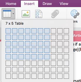 Image result for How to Insert an Existing Table in OneNote