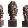"Budh Shiva": Brown Religious sculpture by Parminder Singh – ArtZolo.com