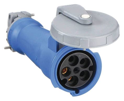 Hubbell Hbl5100C9W Connector, 4 Pole And 5 Wire, 100 Amp, 120/208V ...