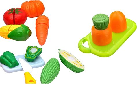 Buy Toyshine Realistic Sliceable 6 Pcs Vegetable Cutting Play Toy Set ...