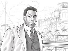 Pioneering Garrett Morgan For Kids - Coloring Page