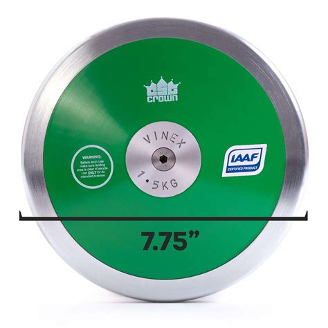 Snapklik.com : 1.5kg Low Spin Discus, 70% Rim Weight - Official Track ...