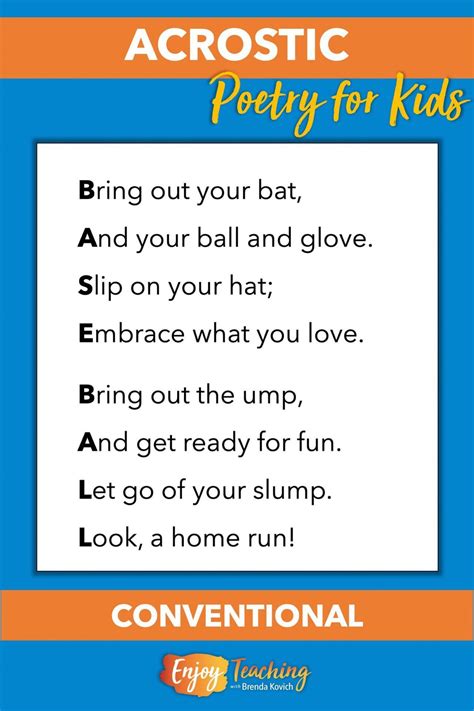 Teaching acrostic poetry abc poems for kids – Artofit