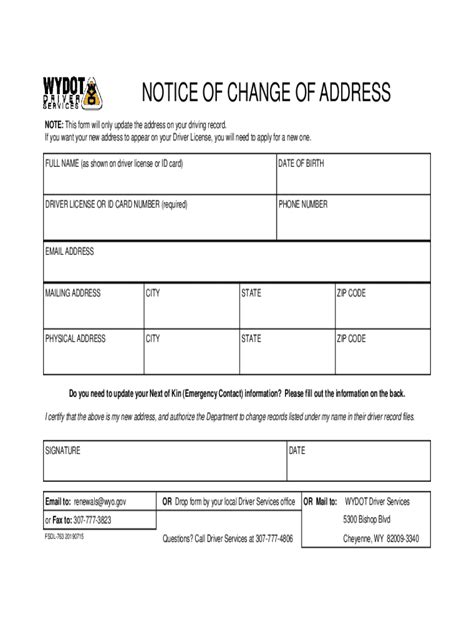 Image result for Drivers License Change of Address Label