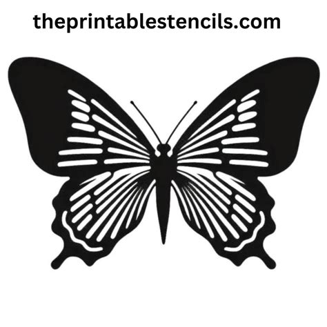 60+ Free Printable Butterfly Stencils, Silhouettes and Templates
