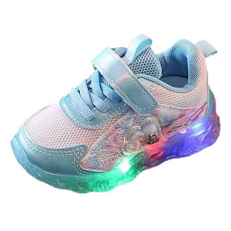 Otqutp Baby Single Shoes Light Up Shoes for Toddler Girls Led Walking Sneaker Girls Sneakers ...
