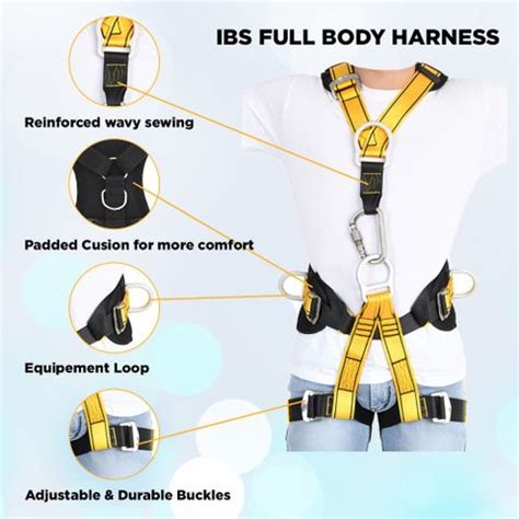 Industrial Business Solution IBS Safety Belt Full body Harness Climbing ...