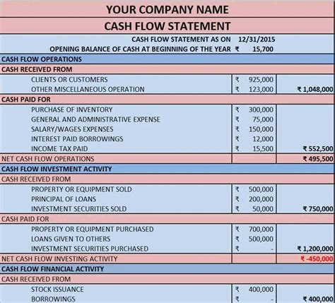 Image result for Free Club Financial Statement Excel