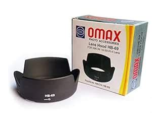 Buy Omax Lens Hood for Nikon d5500 18-55 & 55-200mm vr ii Lens (Bayonet ...