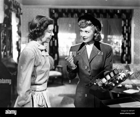 THE FULLER BRUSH GIRL, from left, Mary Treen, Lucille Ball, 1950 Stock ...