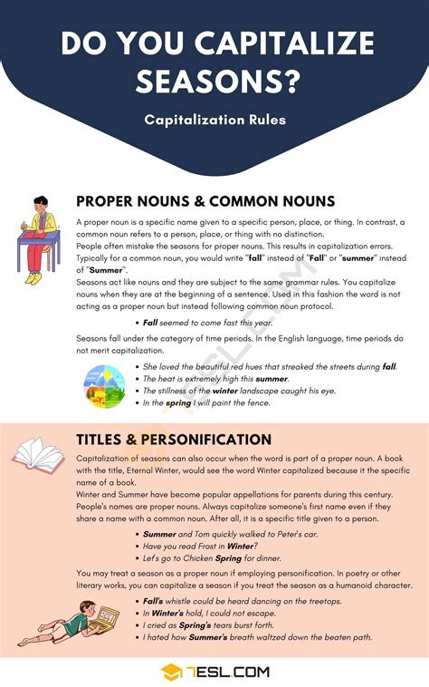 Do You Capitalize Seasons? Are Seasons Capitalized or Not? • 7ESL
