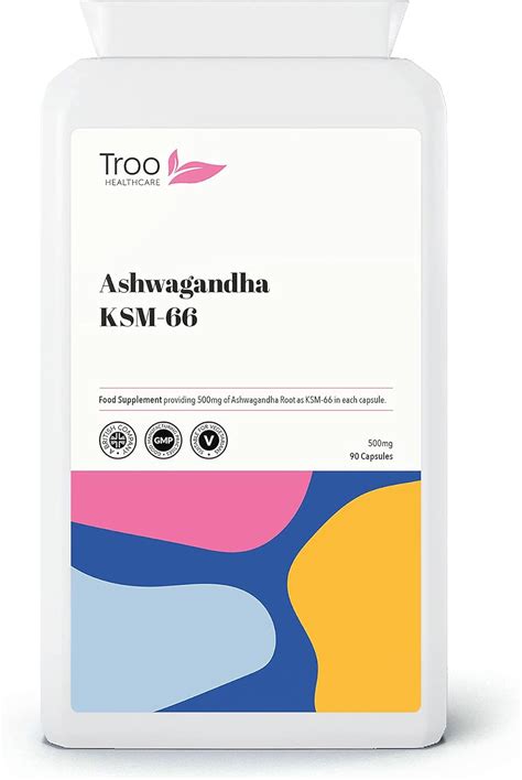 Troo Health Care Organic Ashwagandha KSM-66 Supplement - 90 Capsules ...