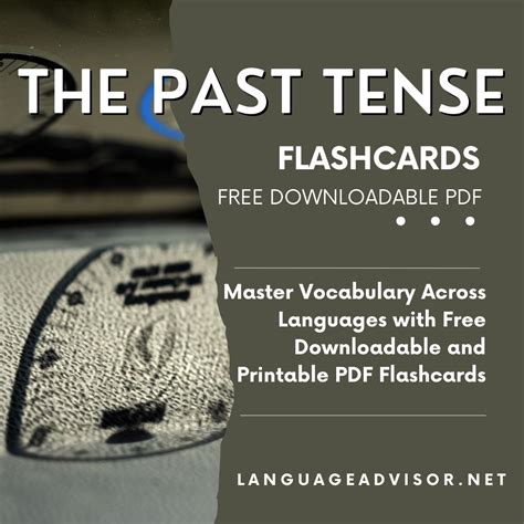 The Past Tense - Flashcards - Language Advisor