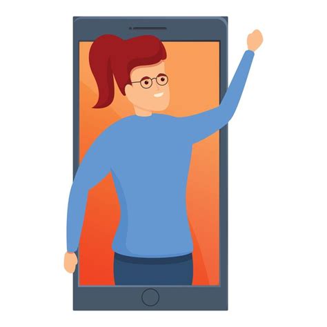 Apps video call icon, cartoon style 14254058 Vector Art at Vecteezy