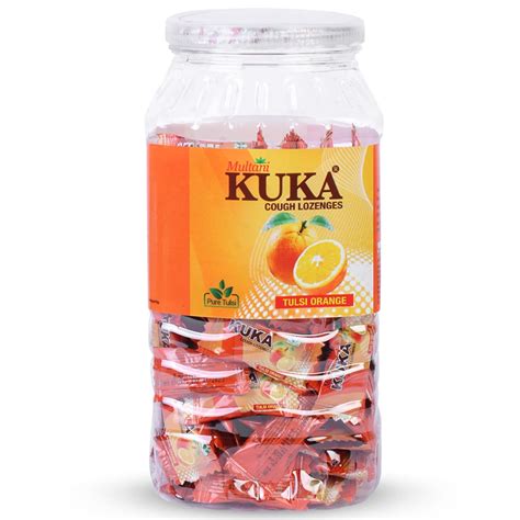 Buy Multani Kuka Cough 150 Lozenges | Tulsi-Orange Flavour | Ayurvedic ...