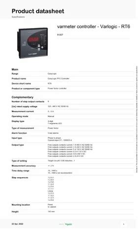 Schneider APFC RELAY - 51207 Schneider APFC RELAY Trader - Wholesaler ...