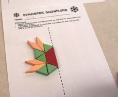 Pattern Block Symmetry Worksheets