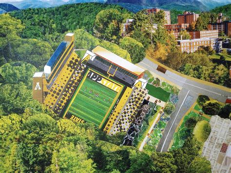 App State Football Field, Kidd Brewer Stadium, Boone NC, Appalachian ...