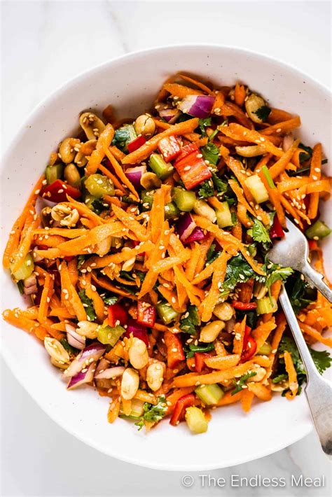 Asian Salad Recipe with Sesame Ginger Dressing - The Endless Meal®