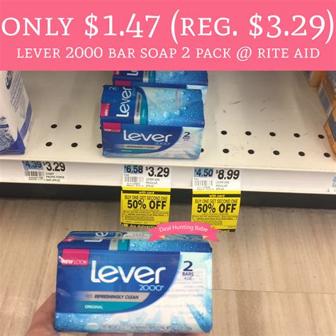 No Coupons! $1.47 (Regular $3.29) Lever 2000 Bar Soap 2 Pack @ Rite Aid ...