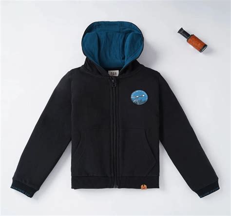 Ed-a-Mamma Sustainable Boys Front Open Hooded Jacket