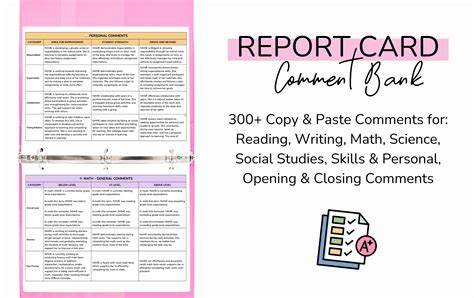 Report Card Comments Examples