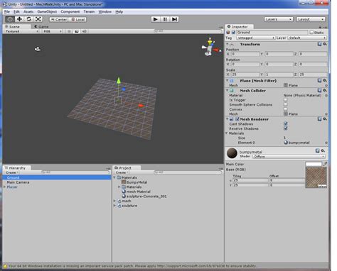 Unity Mech Game Tutorial 的图像结果